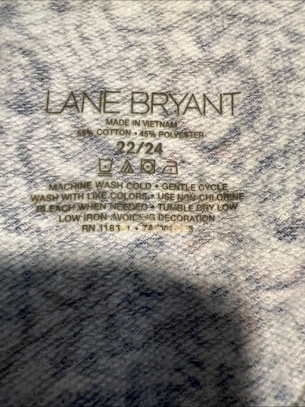 Lane Bryant Graphic Floral Zip Hoodie Short Sleeve Hoodie - Picture 4 of 4